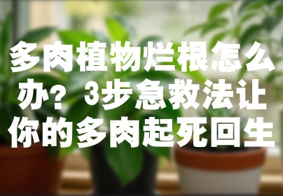 多肉植物烂根怎么办？3步急救法让你的多肉起死回生