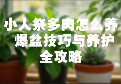小人祭多肉怎么养 爆盆技巧与养护全攻略